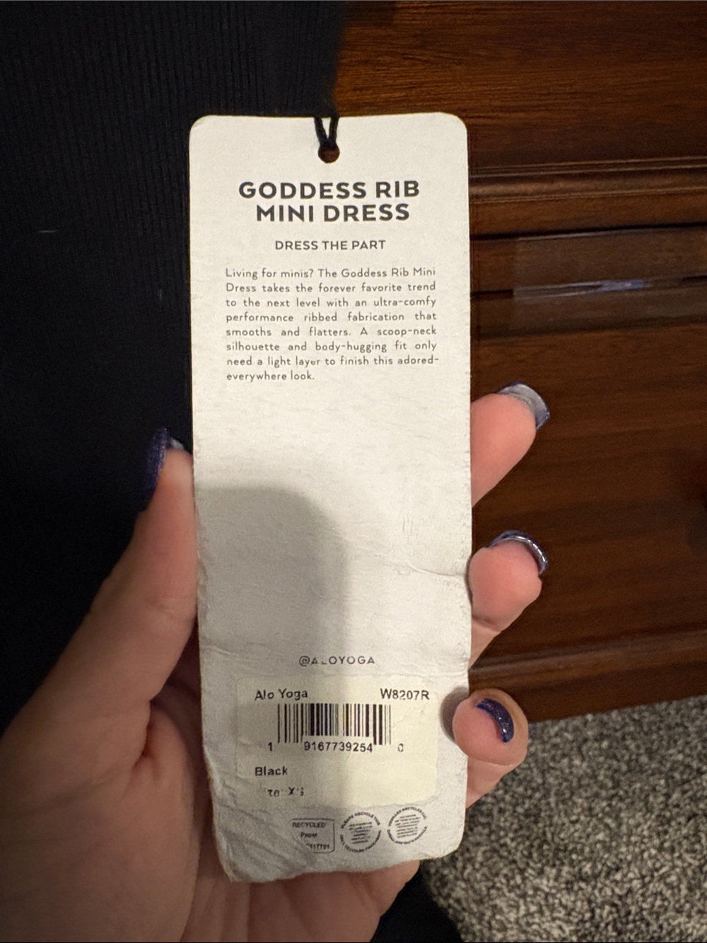 Alo Goddess Rib Mini Dress - Picture 6 of 9